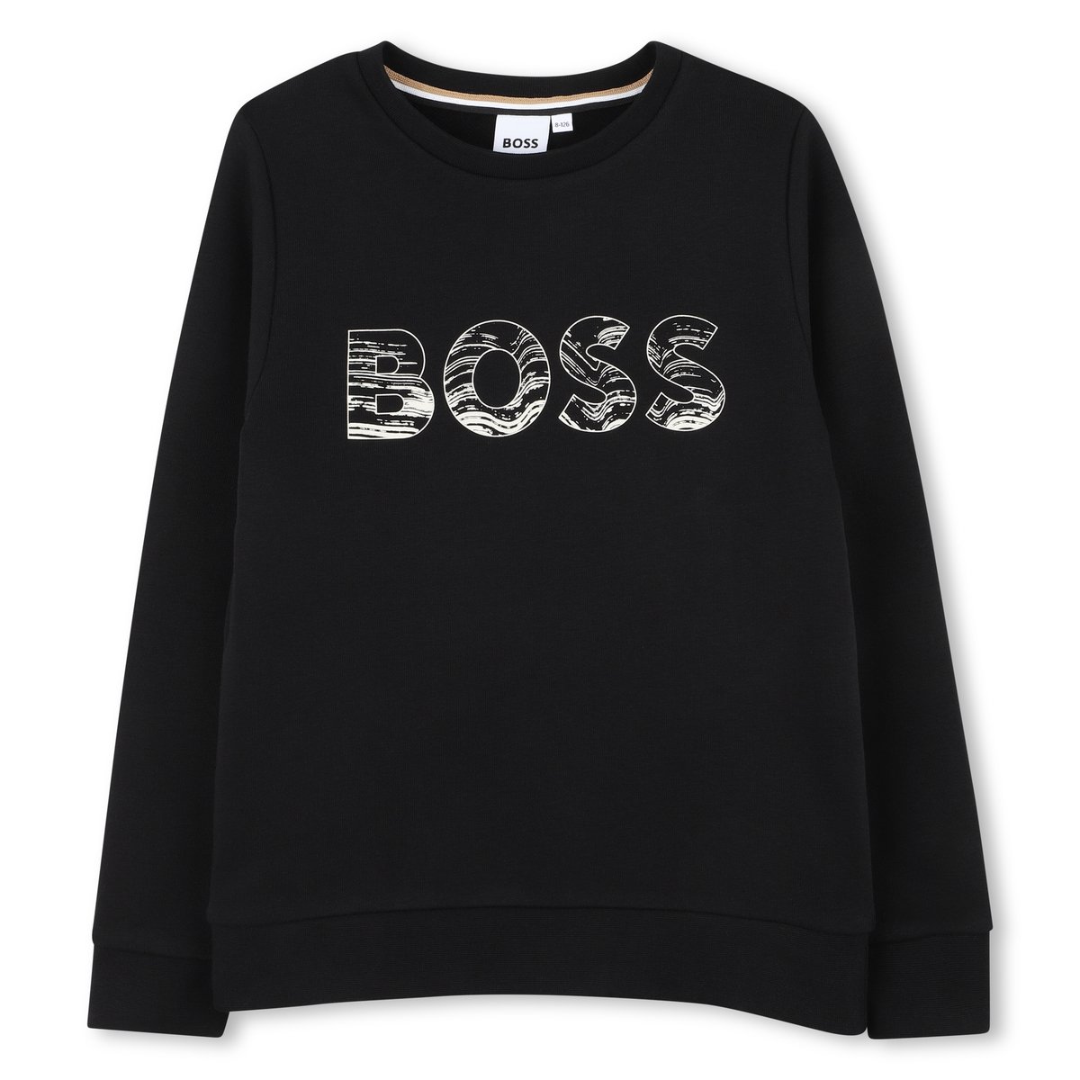 Sweat à col rond black, BOSS KIDSWEAR