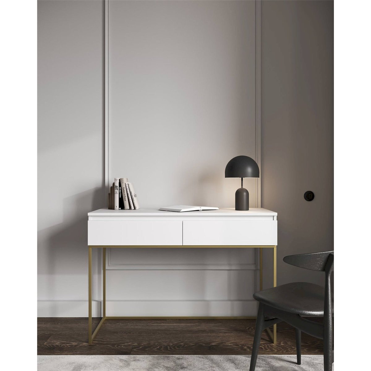 Bureau coiffeuse collection BEMMI noir, RECOLLECTION