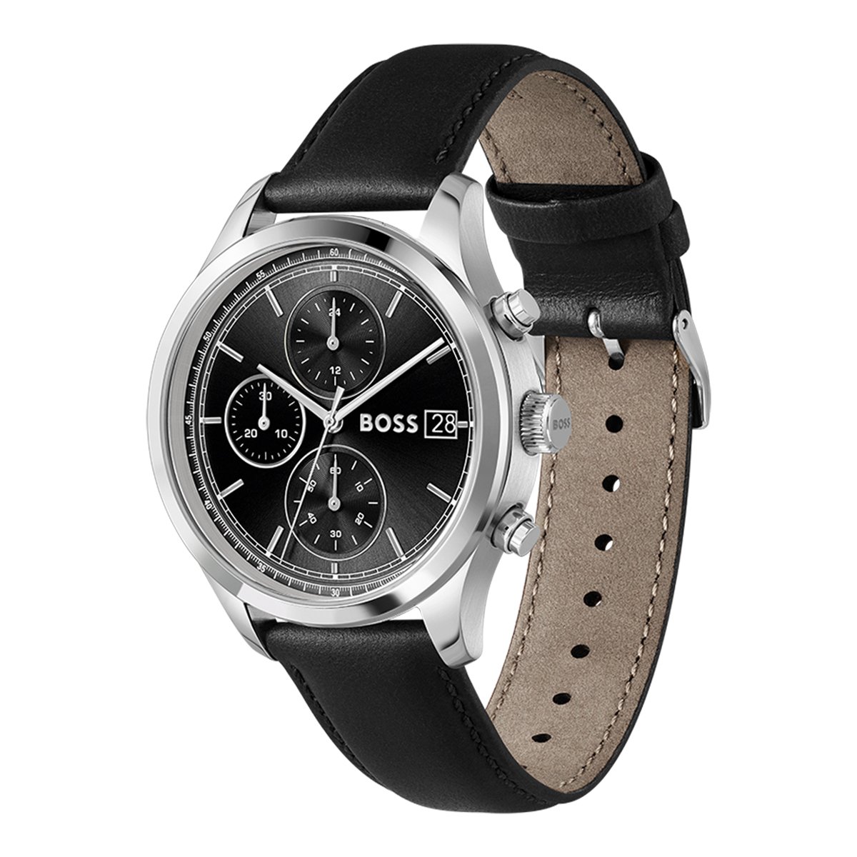 Montre Analogique  STRATUS argenté noir noir, BOSS