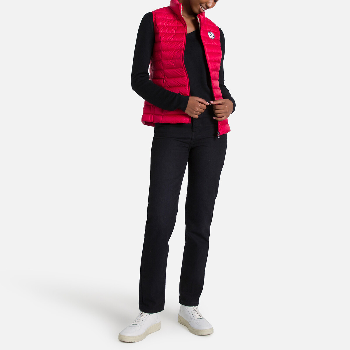 Seda Zipped Padded Gilet red, JOTT