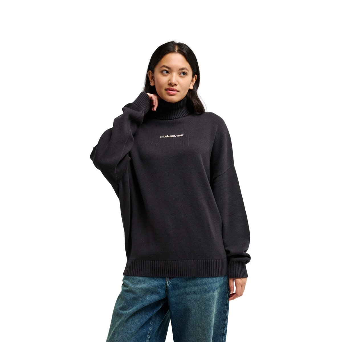 Pull ANAKAO TURTLE noir tarmac, QUIKSILVER