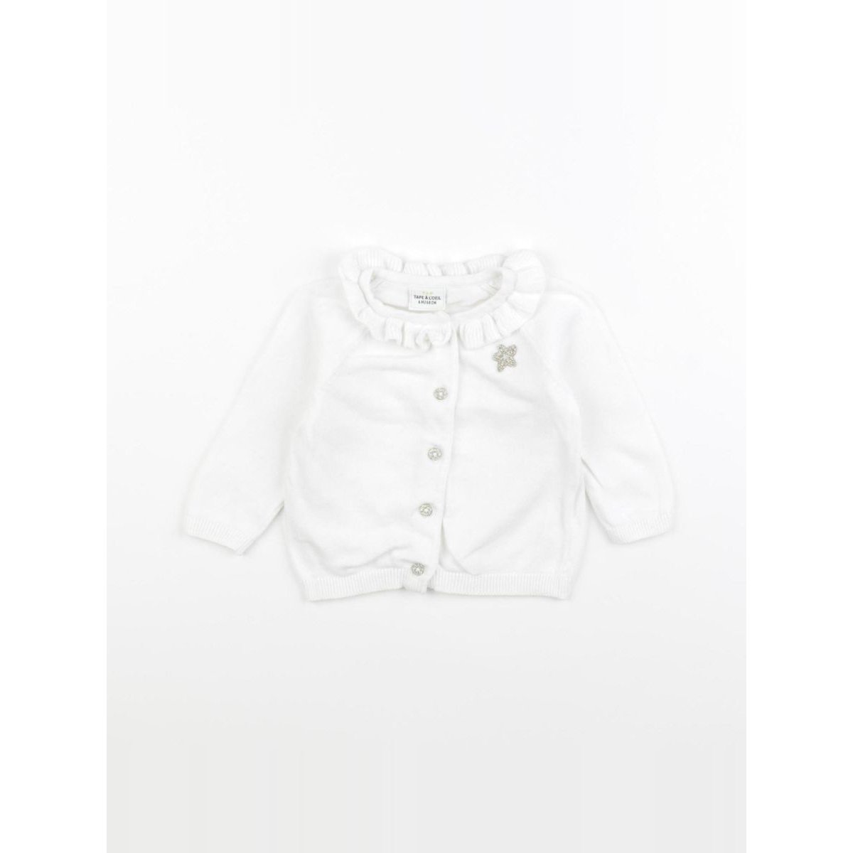 Gilet - Très bon état blanc, TAPE A L'OEIL