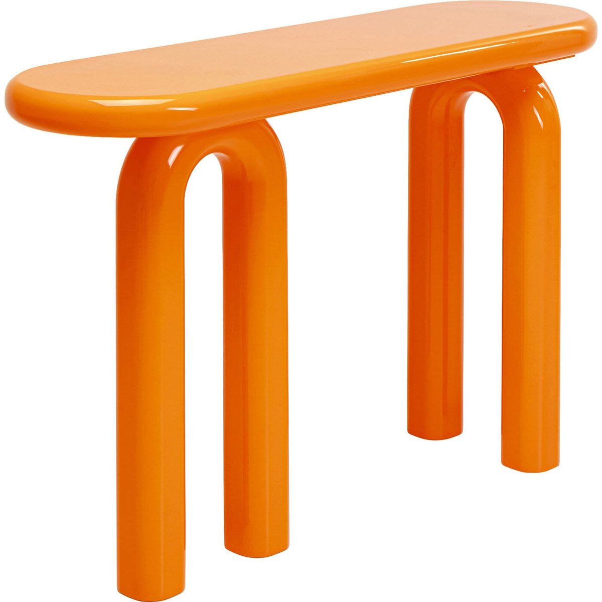 Console ovale orange, ELIANO orange, KARE DESIGN