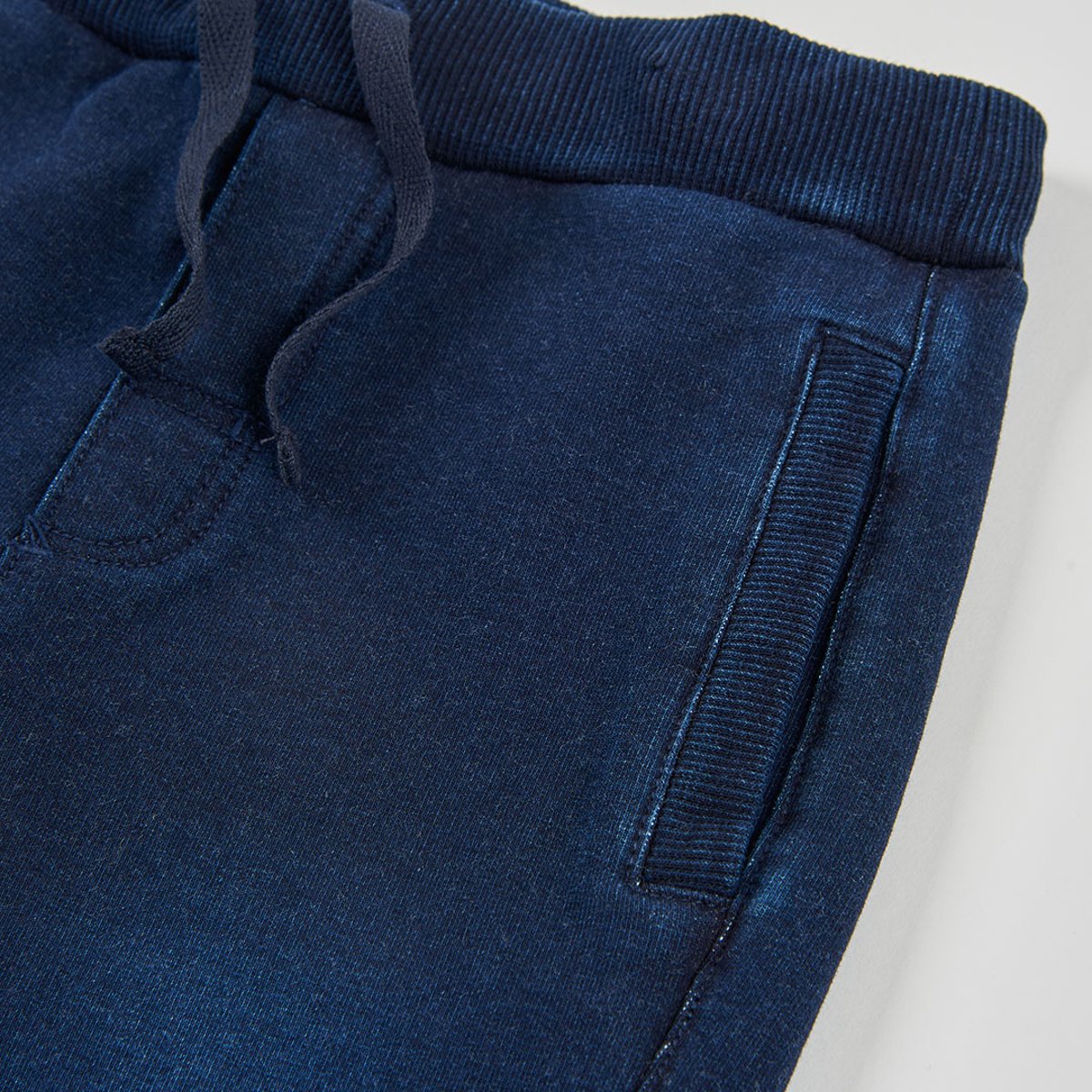 Pantalon molleton garçon denim bleu, BOBOLI