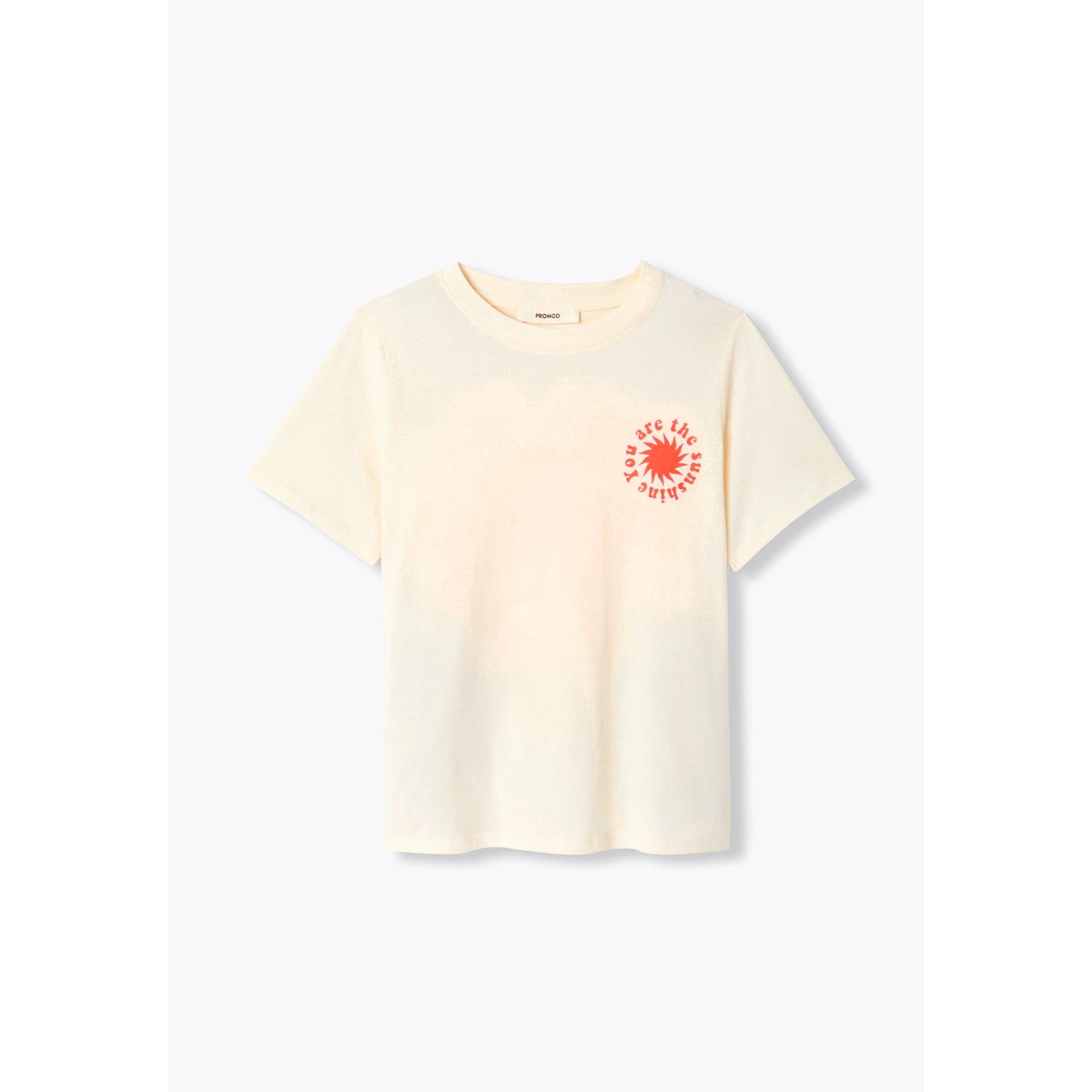 T-shirt à message sunshine imprimé écru, PROMOD