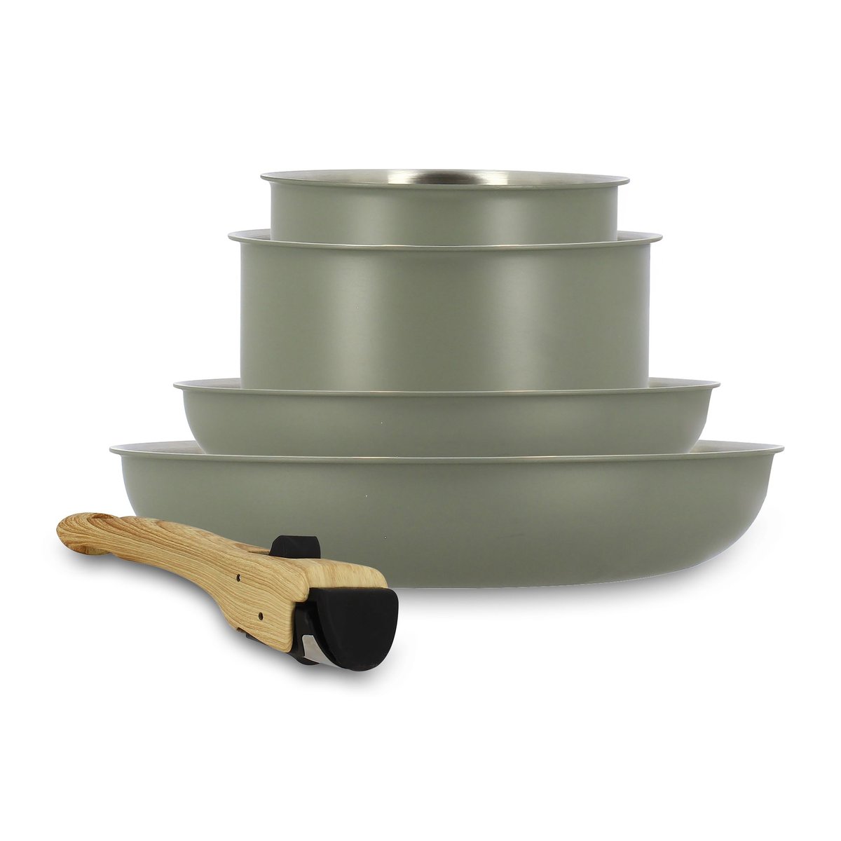 Batterie de cuisine amovible 5 pièces, EASYNOX brume, MENASTYL