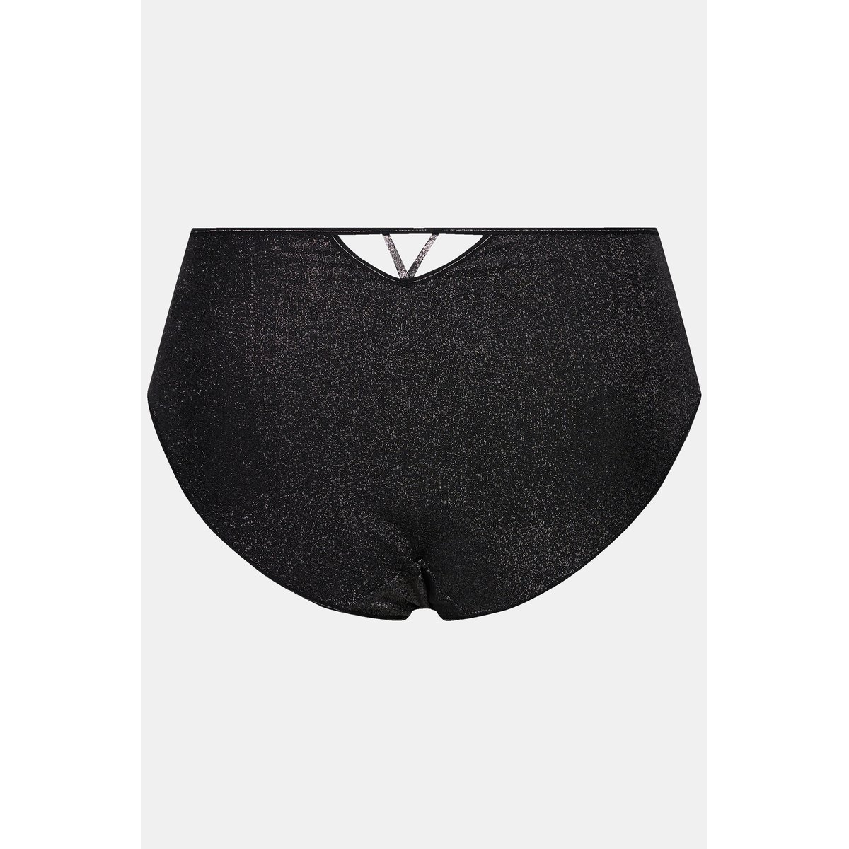Culotte midi, effet métallique noir, ULLA POPKEN