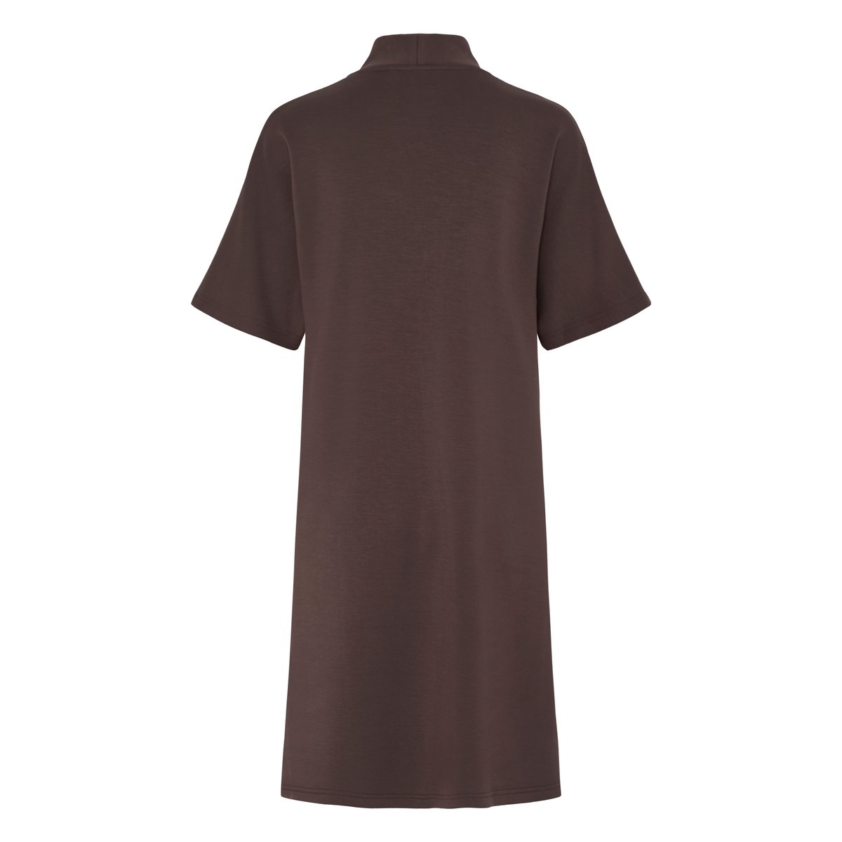 Robe manches courtes, coupe droite, longueur genou marron java, B.YOUNG