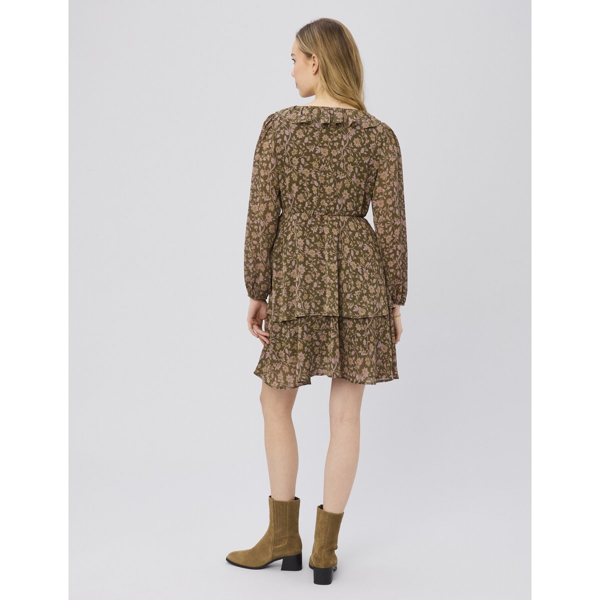 Robe imprimé fleuri multicolore, BZB
