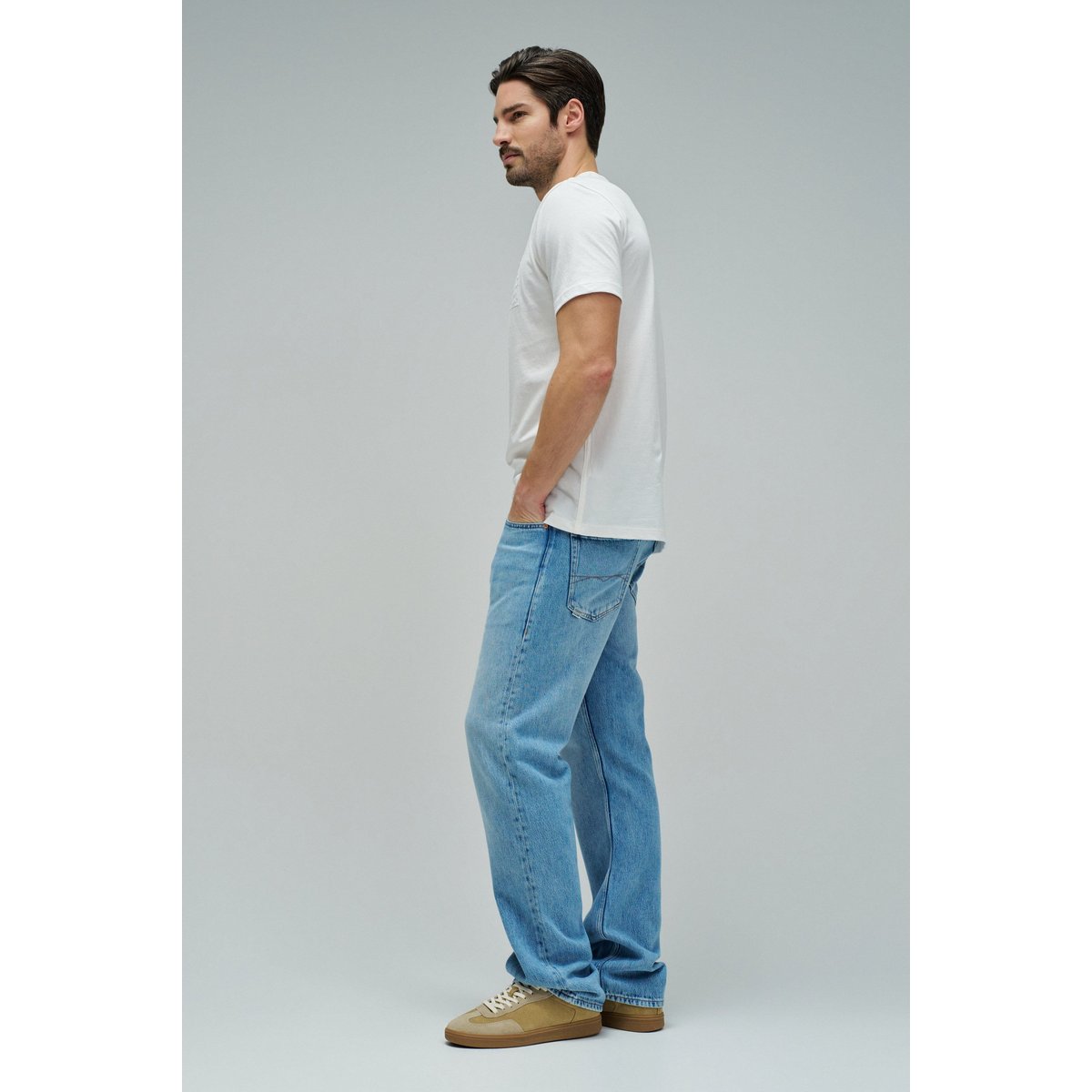 T-SHIRT AVEC BRANDING blanc, SALSA JEANS