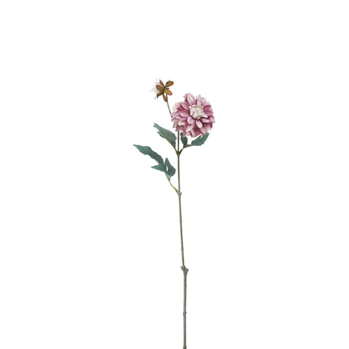 Tige de dahlia artificielle avec bourgeon H64 rose et jaune, SIA DECO