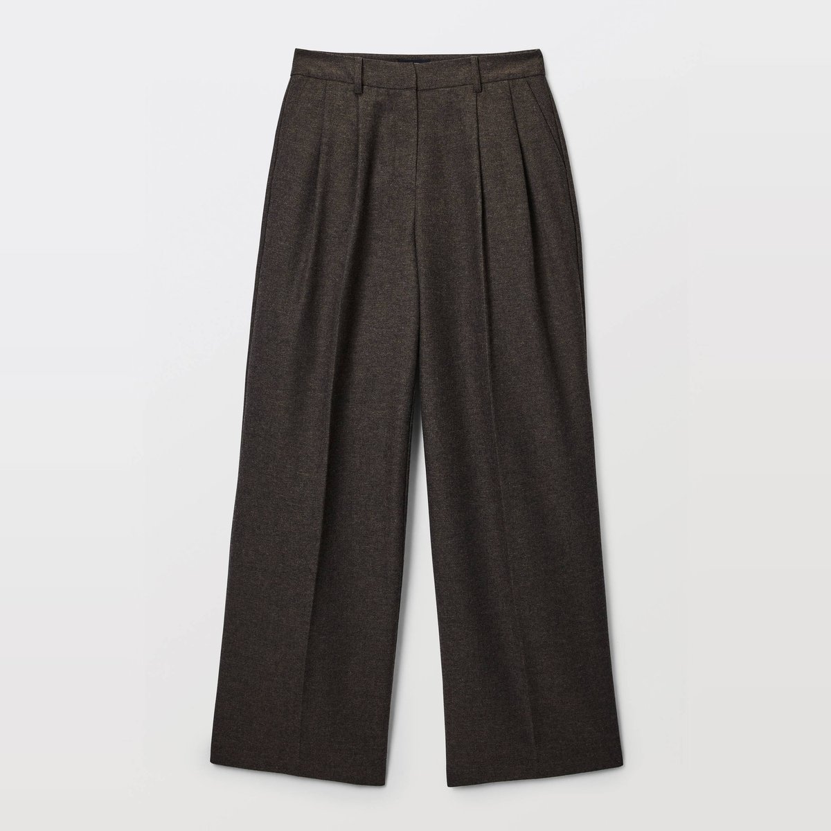 Pantalon large en tweed pudding, MONOPRIX
