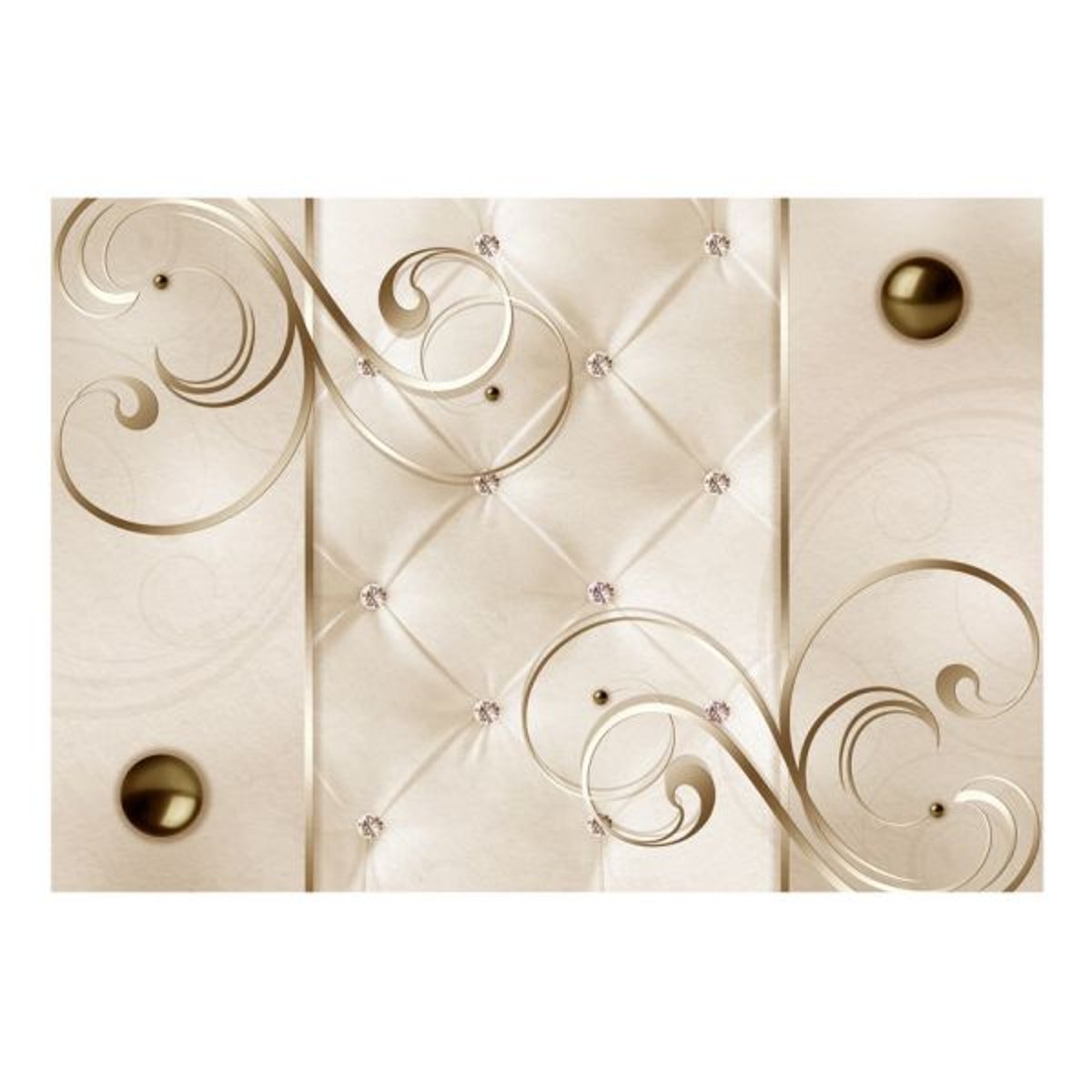 Papier peint intissé panoramique Elegant accent multicouleur, EDEN