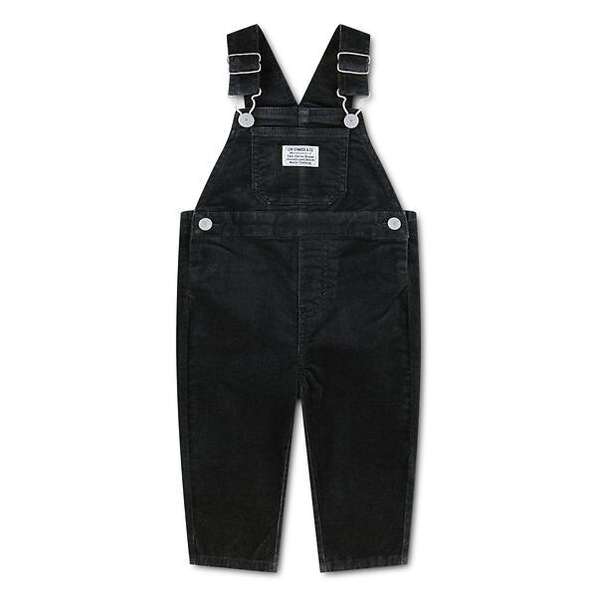 Salopette en velours côtelé, bretelles ajustables noir, LEVI'S KIDS