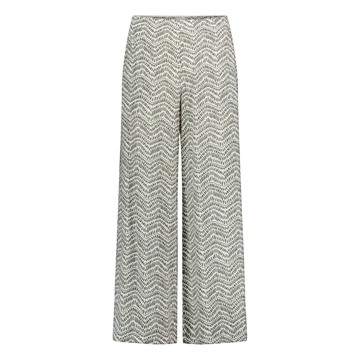 Pantalon palazzo à ceinture à nouer cream/khaki, CARTOON