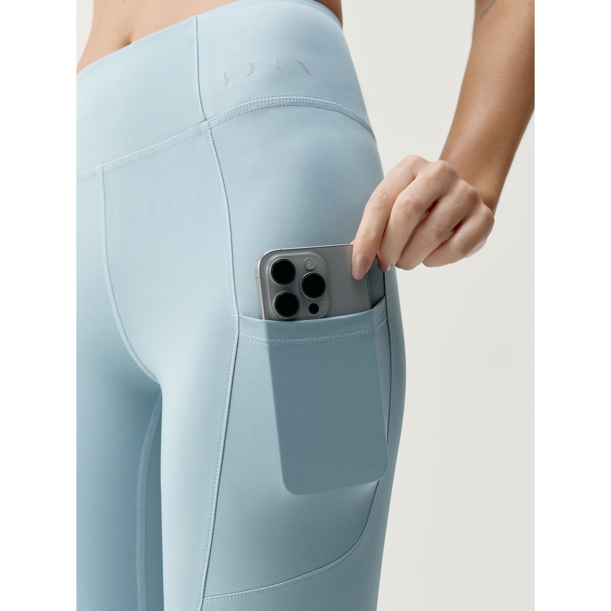 Legging de sport 7/8 Performance GODO bleu, BORN