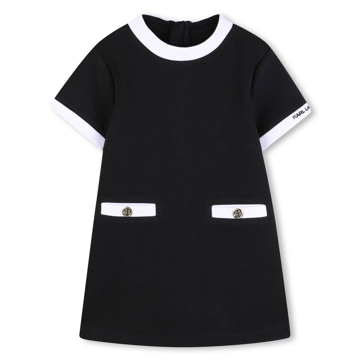 Robe manches courtes black, KARL LAGERFELD KIDS