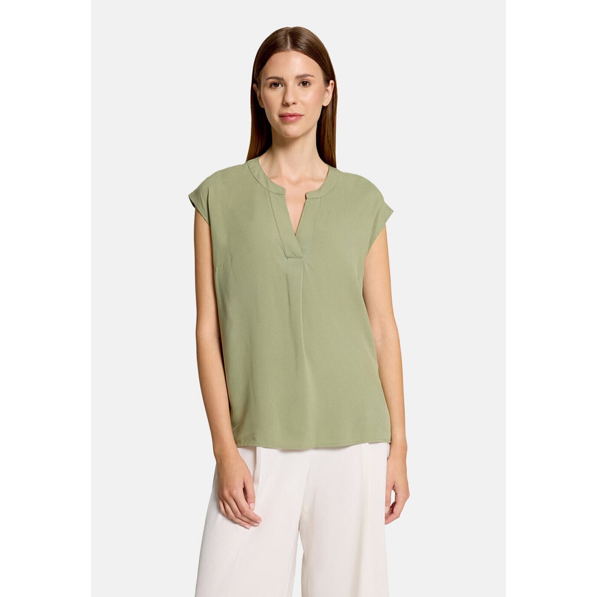 Tunique unicolore oil green, BETTY BARCLAY