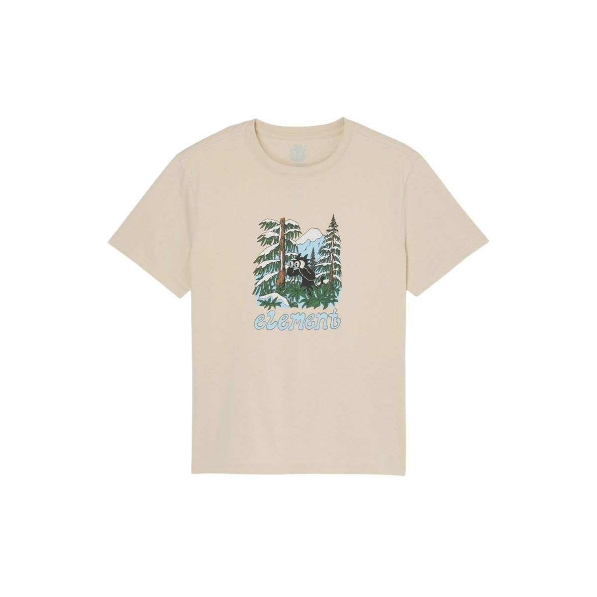 T-Shirt manches courtes WATCHING beige oat milk, ELEMENT