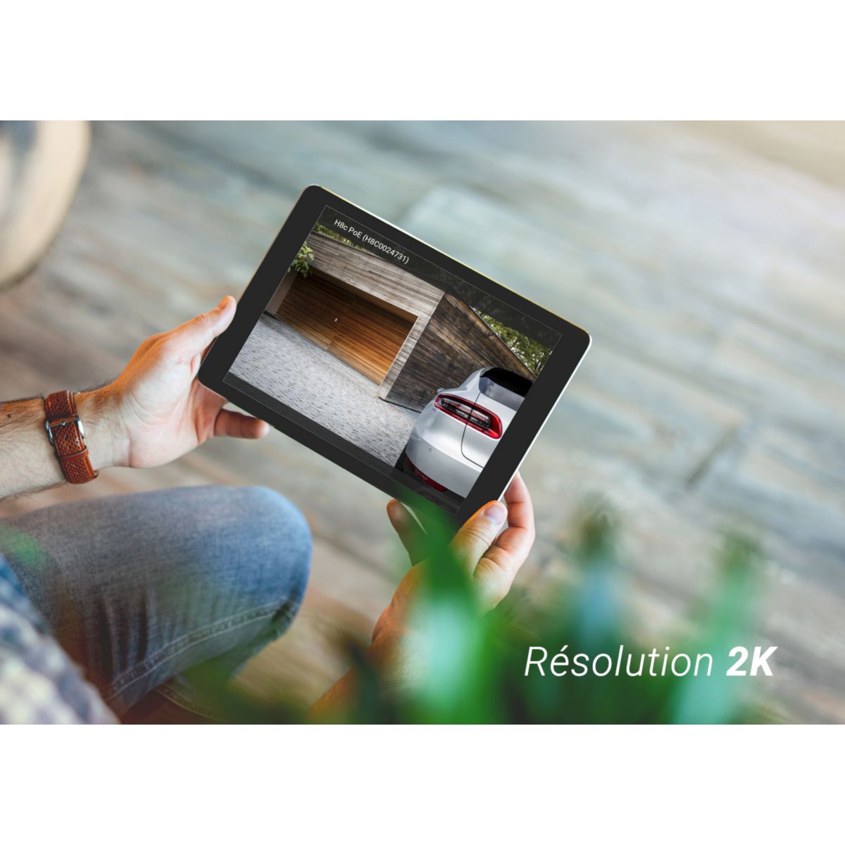 Caméra de surveillance Wifi exterieure motorisée H8c Poe 2K couleur unique, EZVIZ