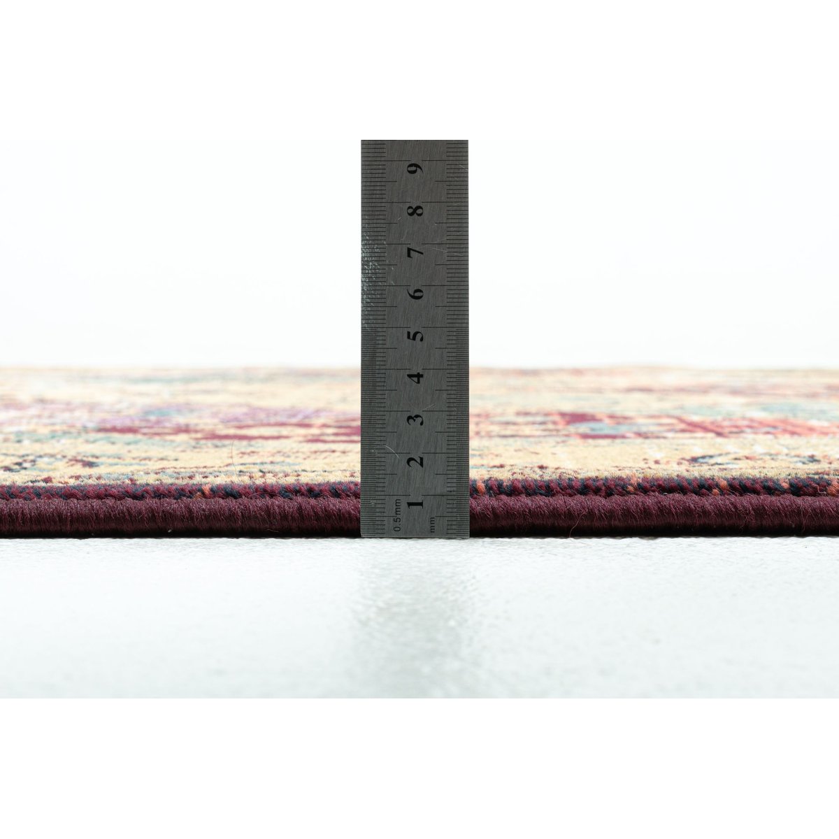 Tapis motif floral - GABIRO rouge, THEKO