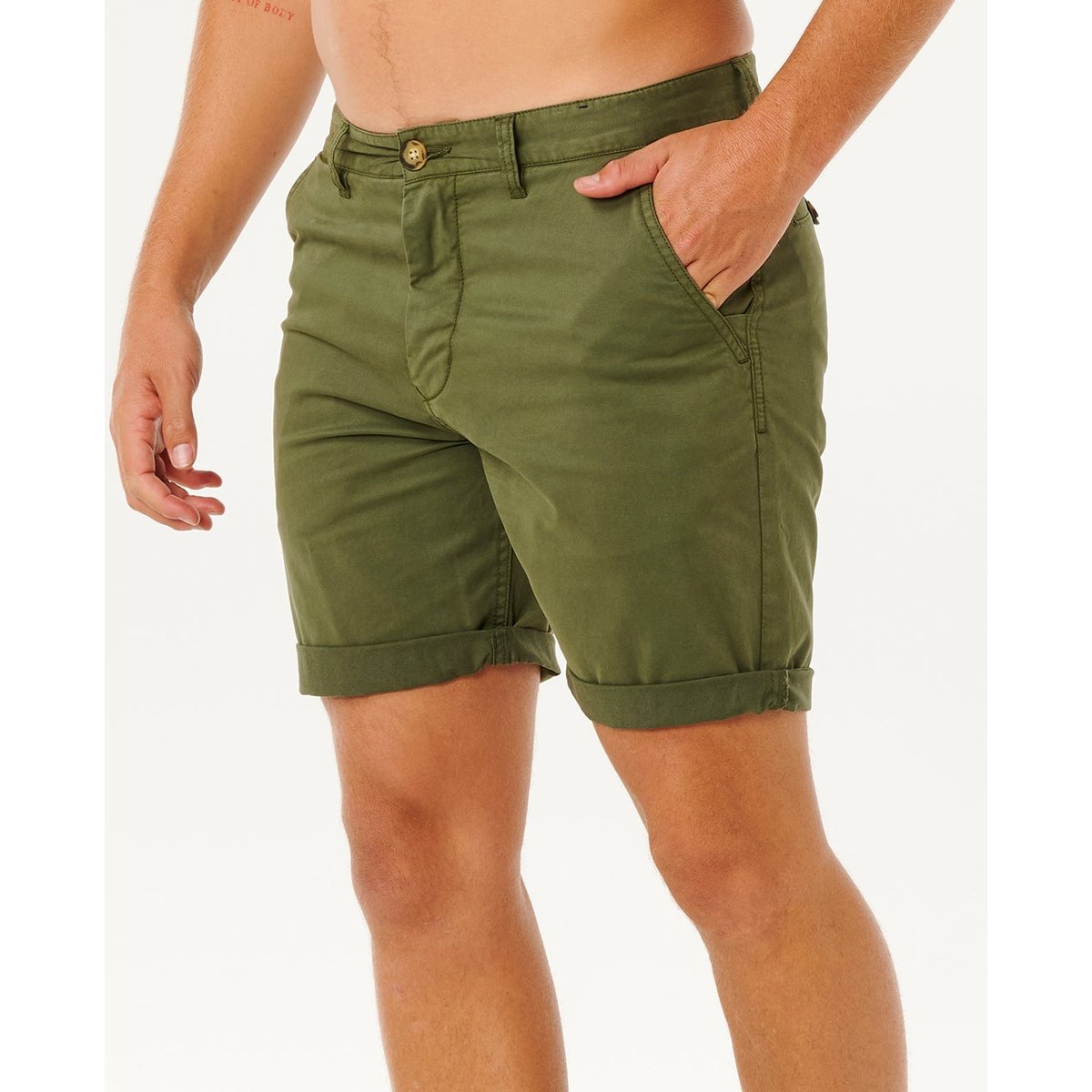 Short DE VILLE TWISTED olive foncé, RIP CURL