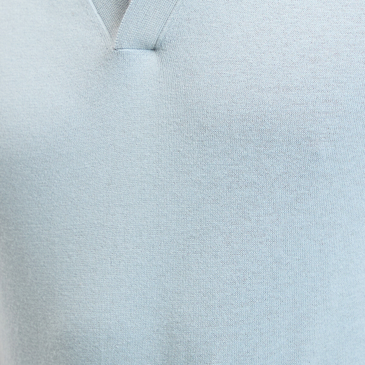 Polo col V manches courtes bleu grisé, LA REDOUTE COLLECTIONS
