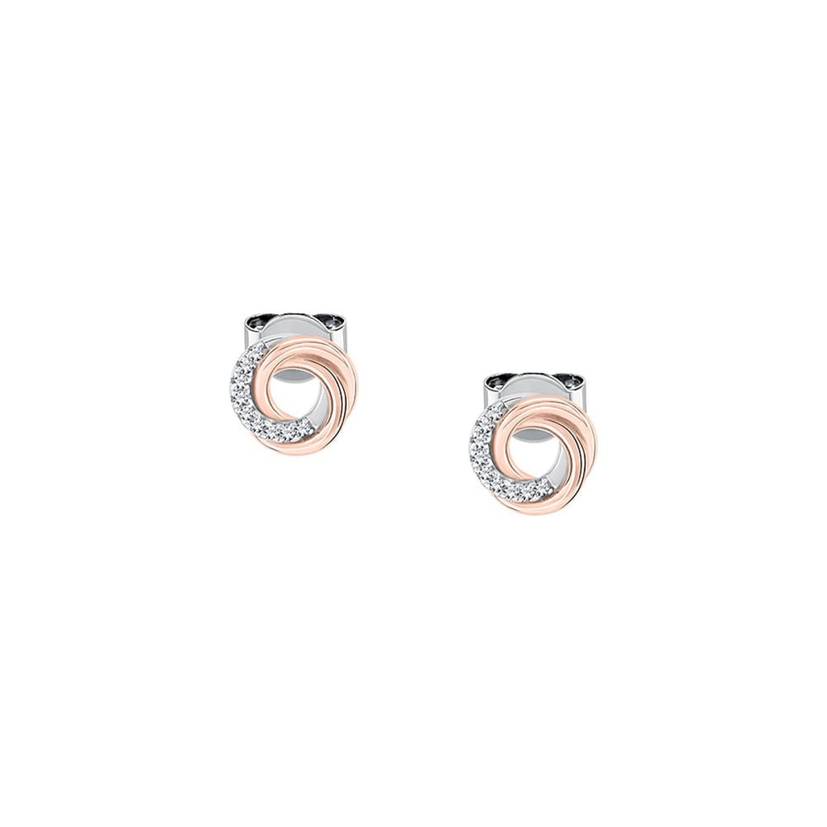 Boucles d'oreilles en Argent/oxyde de zirconium De Zirconium et Oxyde de zirconium argent, ROSELINE