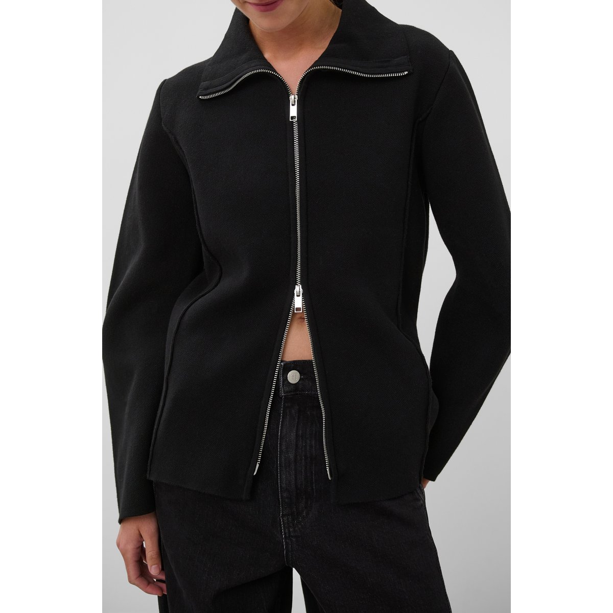 Cardigan à tricot noir, SOAKED IN LUXURY