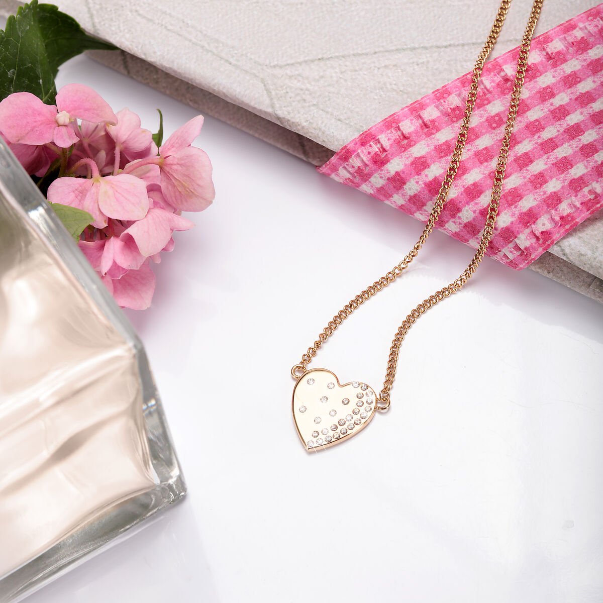 Collier en acier et cristaux PASSIONI or jaune, MORELLATO