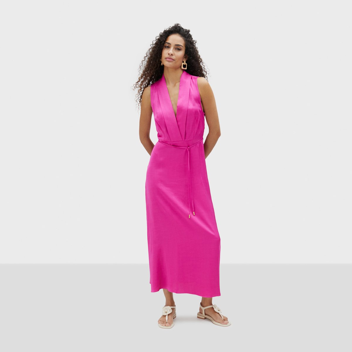 Robe longue sans manches fushia, LOLA CASADEMUNT