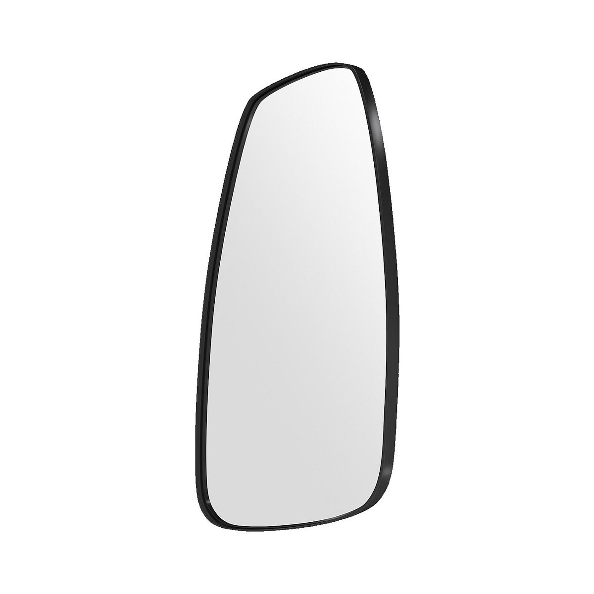 Miroir asymétrique en aluminium noir mat ORYNA noir, HABITAT