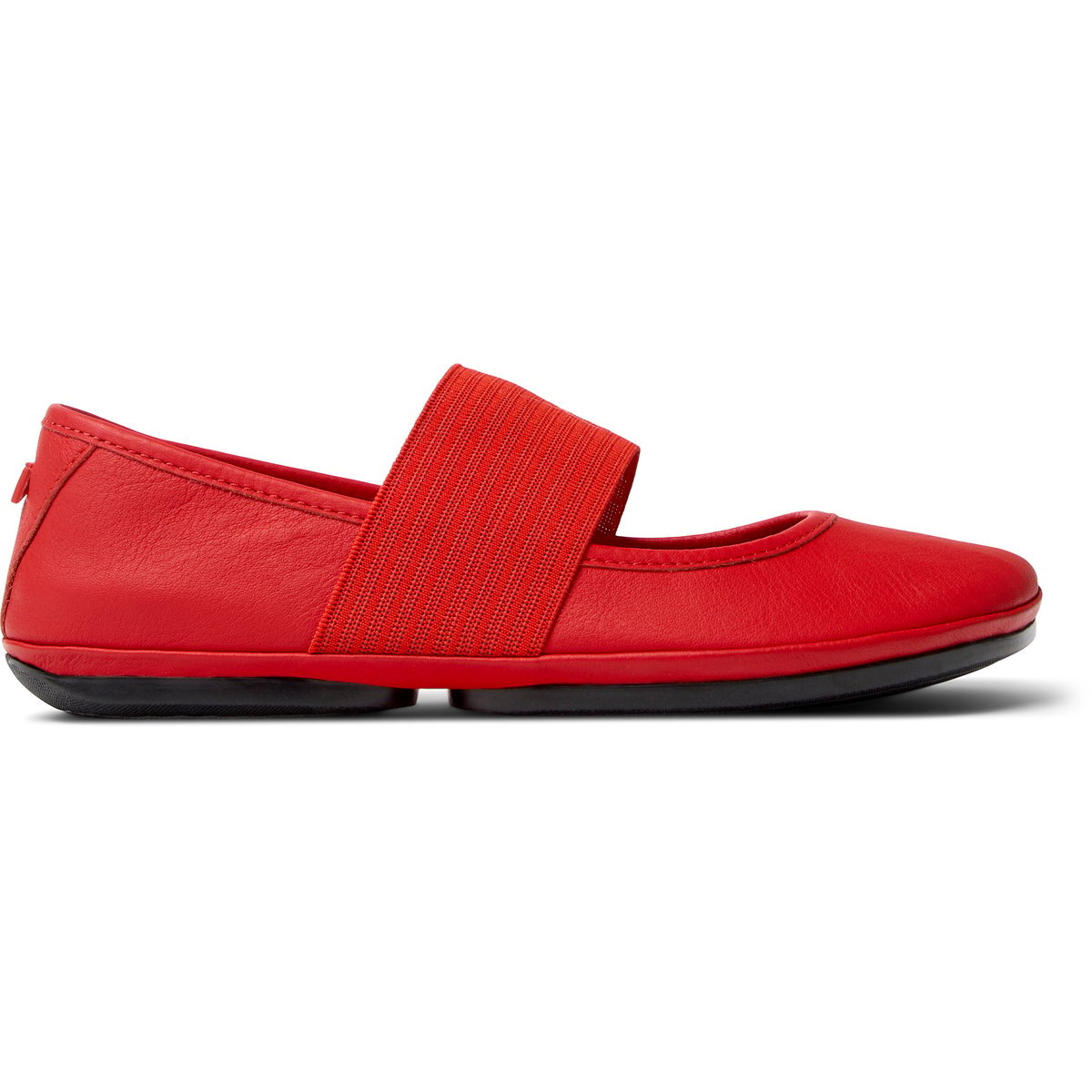 Ballerines Right Nina Smooth Leather rouge clair, CAMPER
