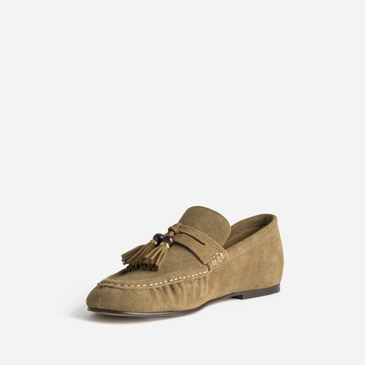 Mocassin en cuir GAUD taupe, ERAM