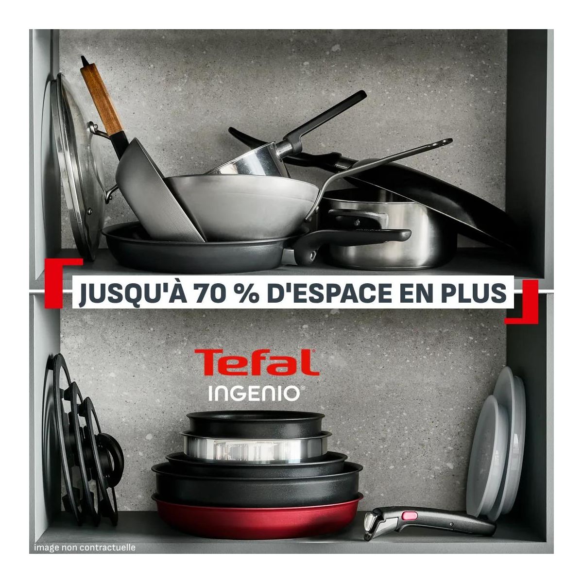 Casserole Ingenio Excellence 18cm noir, TEFAL
