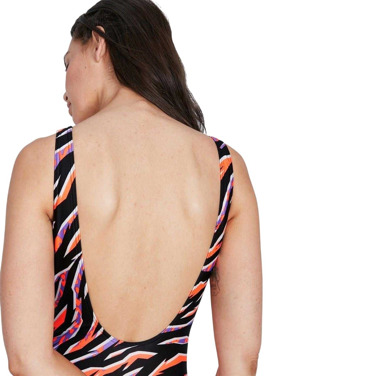 Maillot de bain 1 pièce motif/style imprimé intégral noir, SPEEDO