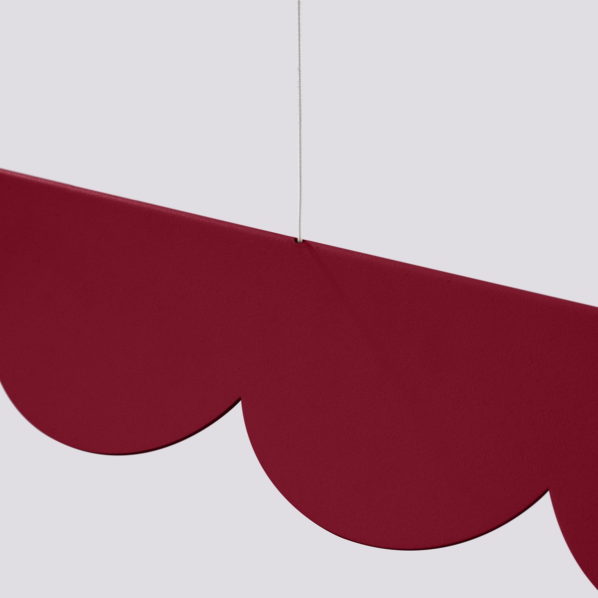 Suspension Aluminium Bourgogne LED 1 Biscuit bourgogne, EDEN