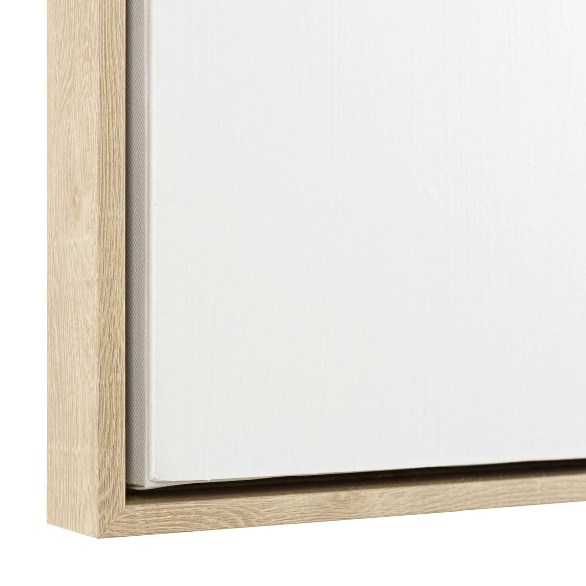 Tableau blanc abstrait formes en relief 83 x 123 cm blanc, PIER IMPORT