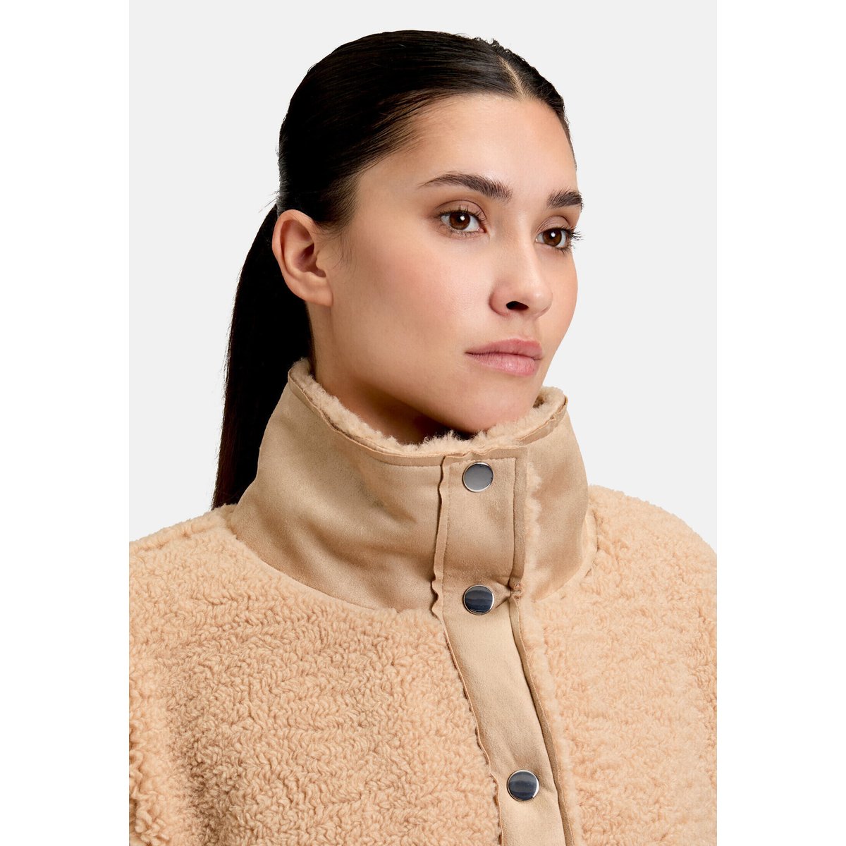 Veste outdoor en peluche beige, BETTY BARCLAY