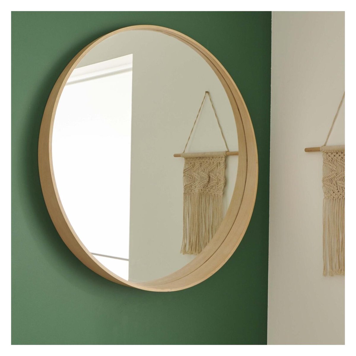 Miroir rond en chêne VALI chêne, MOB IN