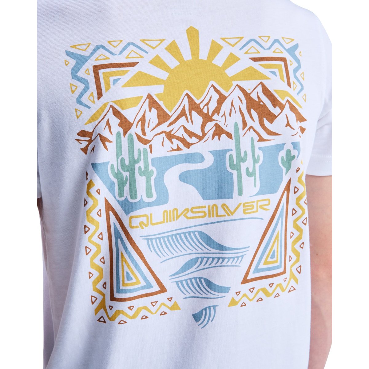 T-shirt à manches courtes EV DESERT WAVES blanc white, QUIKSILVER