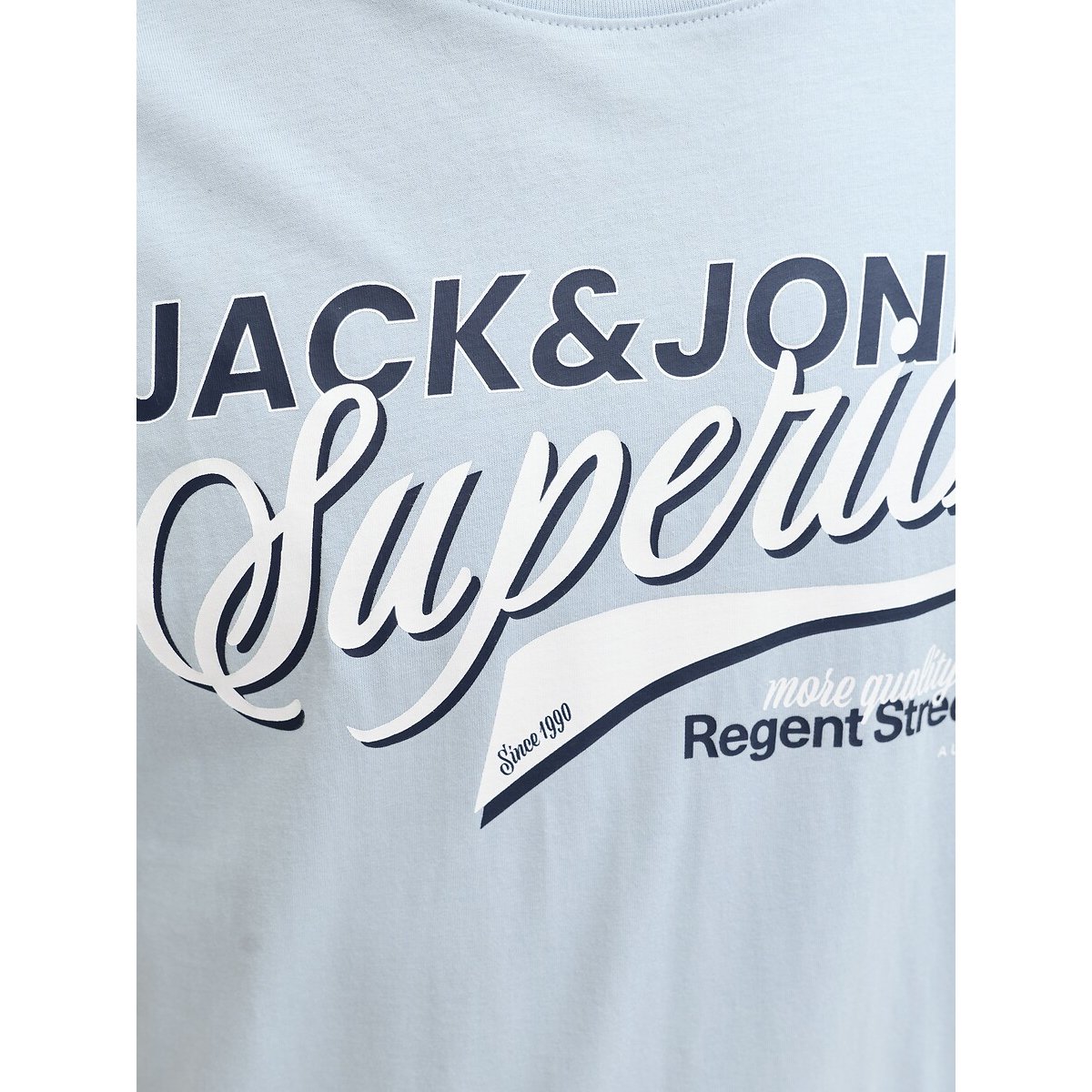 T-shirt maniche corte blu chiaro, JACK & JONES