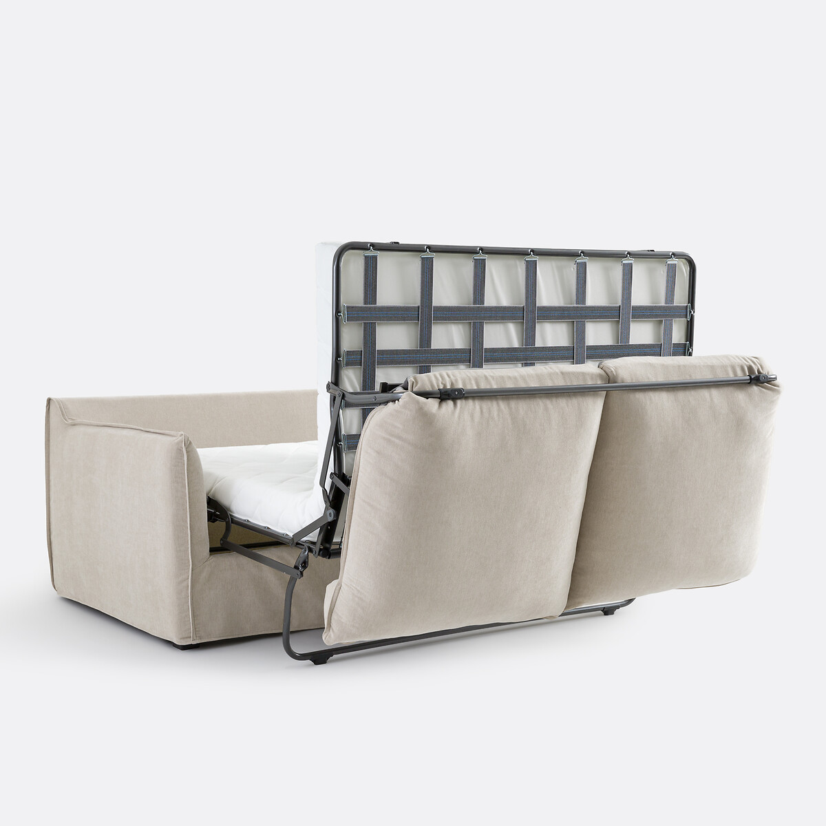 Canapé convertible, 2 ou 3 places, déhoussable, polyester chiné, ODNA beige, LA REDOUTE INTERIEURS