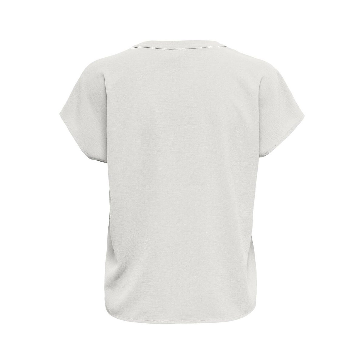 Kurzärmelige Bluse mit V-Ausschnitt weiss, JDY