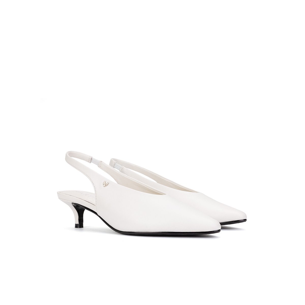 Chaussures à talon cuir Adda crudo, MARTINELLI