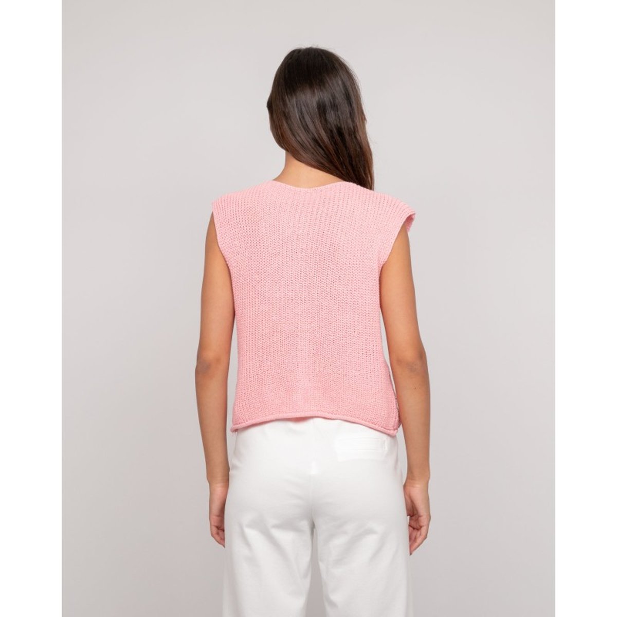 Gilet Sans Manches Kolza rose, DONA LISA