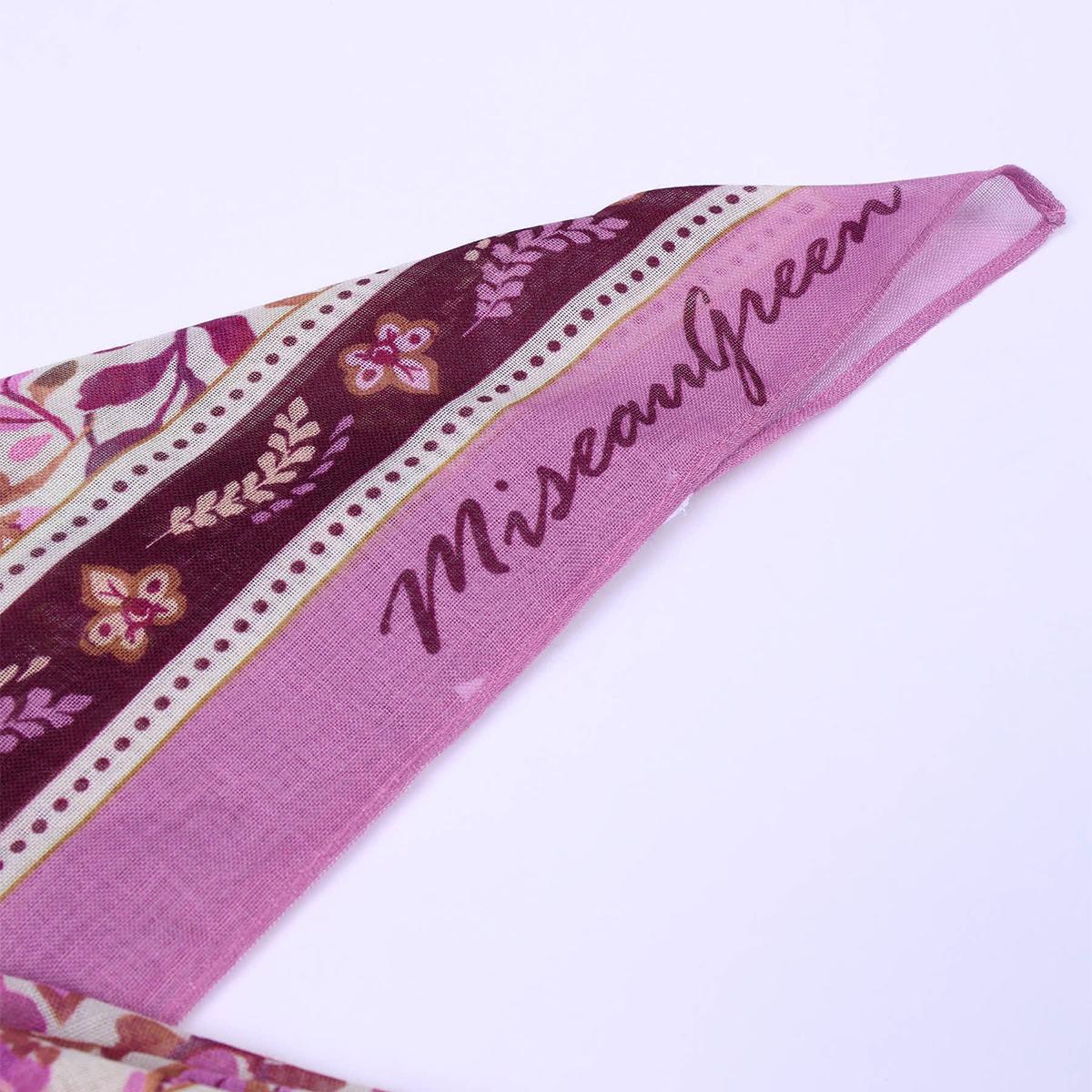 Foulard Haline mauve, MISE AU GREEN