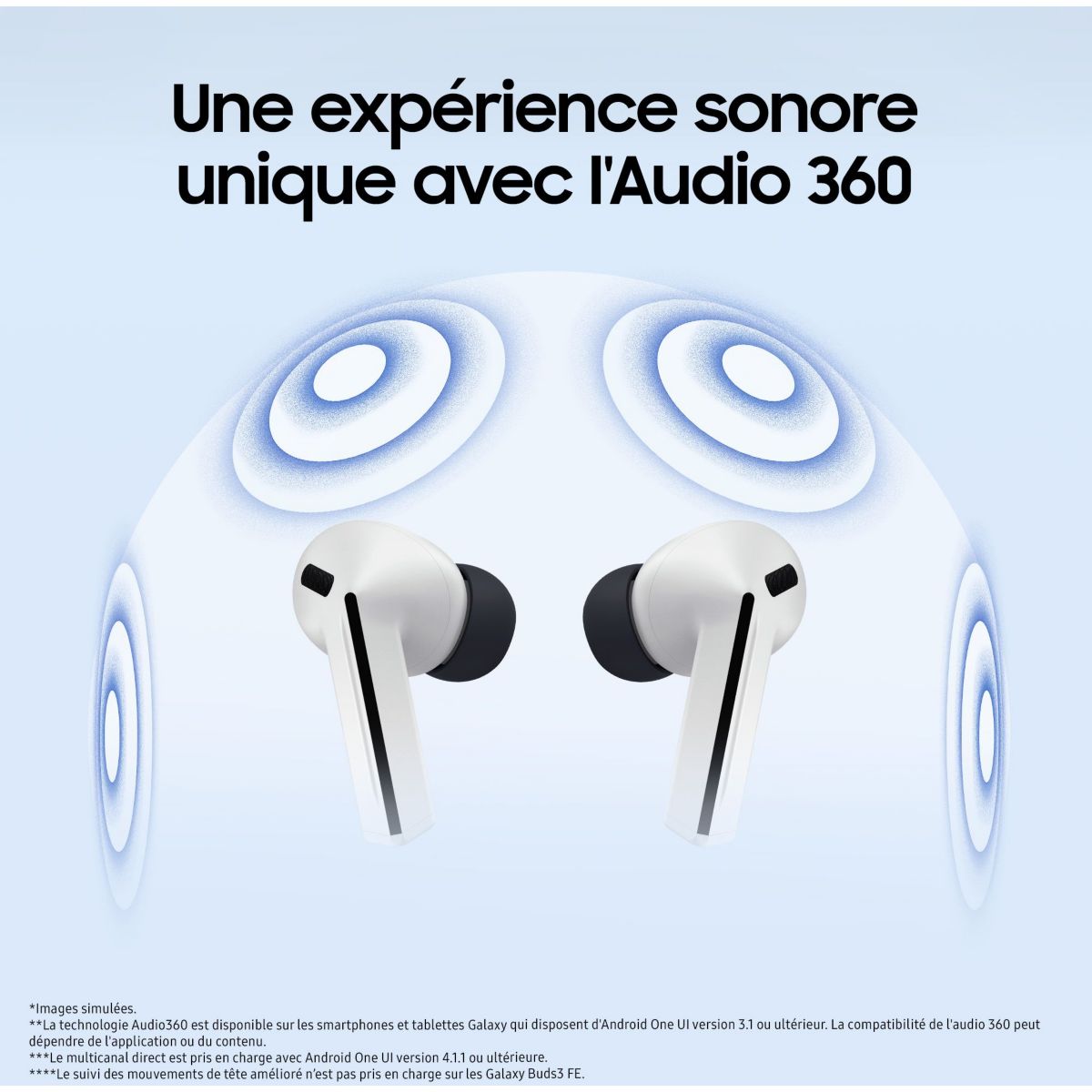 Ecouteurs Galaxy Buds3 FE Noir noir, SAMSUNG