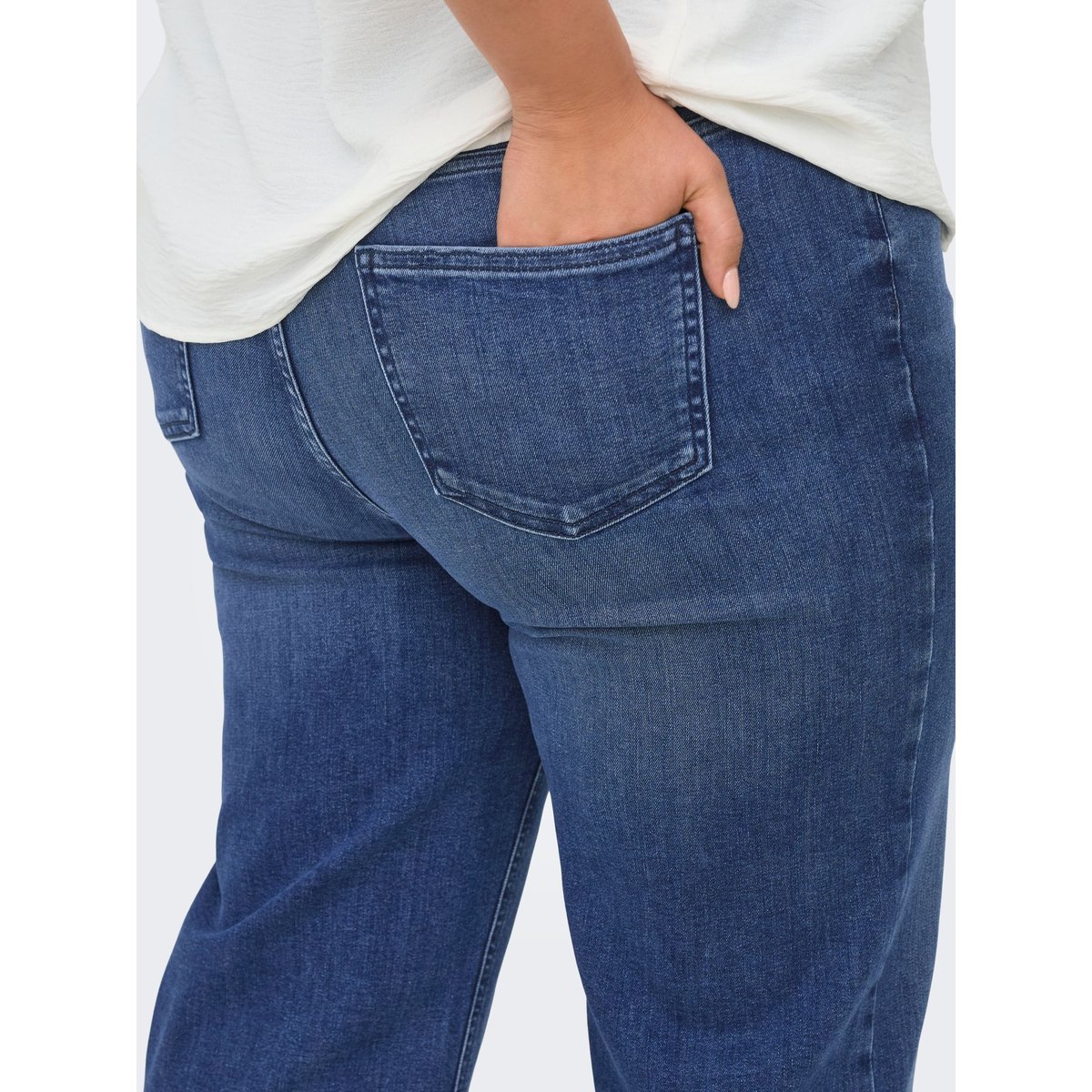 Jean À Jambe Large medium blue denim, ONLY CARMAKOMA