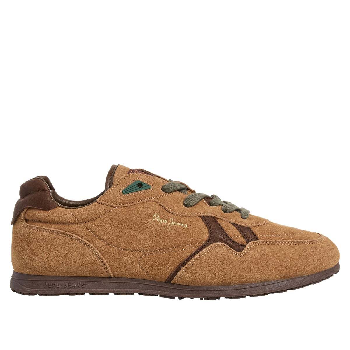 Daze - Sneakers Rétro En Daim écorce brun, PEPE JEANS